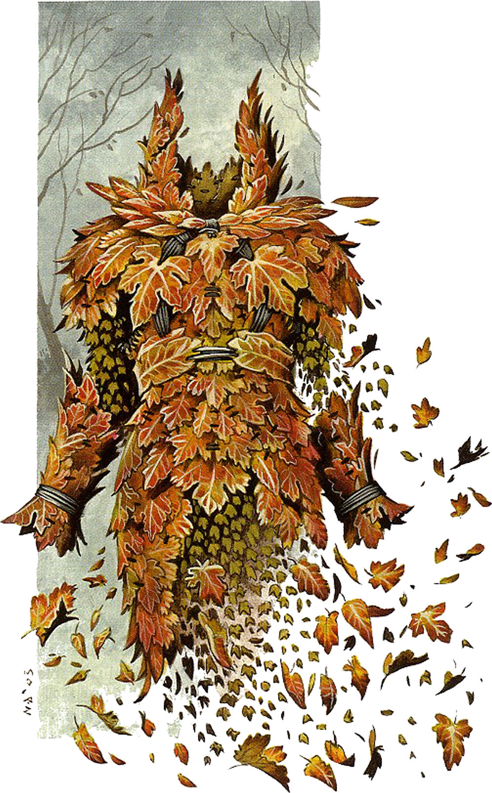 Armure aux feuilles mortes